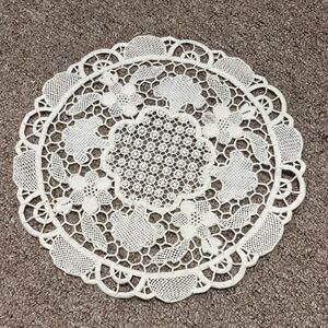 Vintage round lace doily